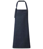Premier Regenerate Bib Apron in Durable Denim Fabric with Adjustable Straps and Front Pocket