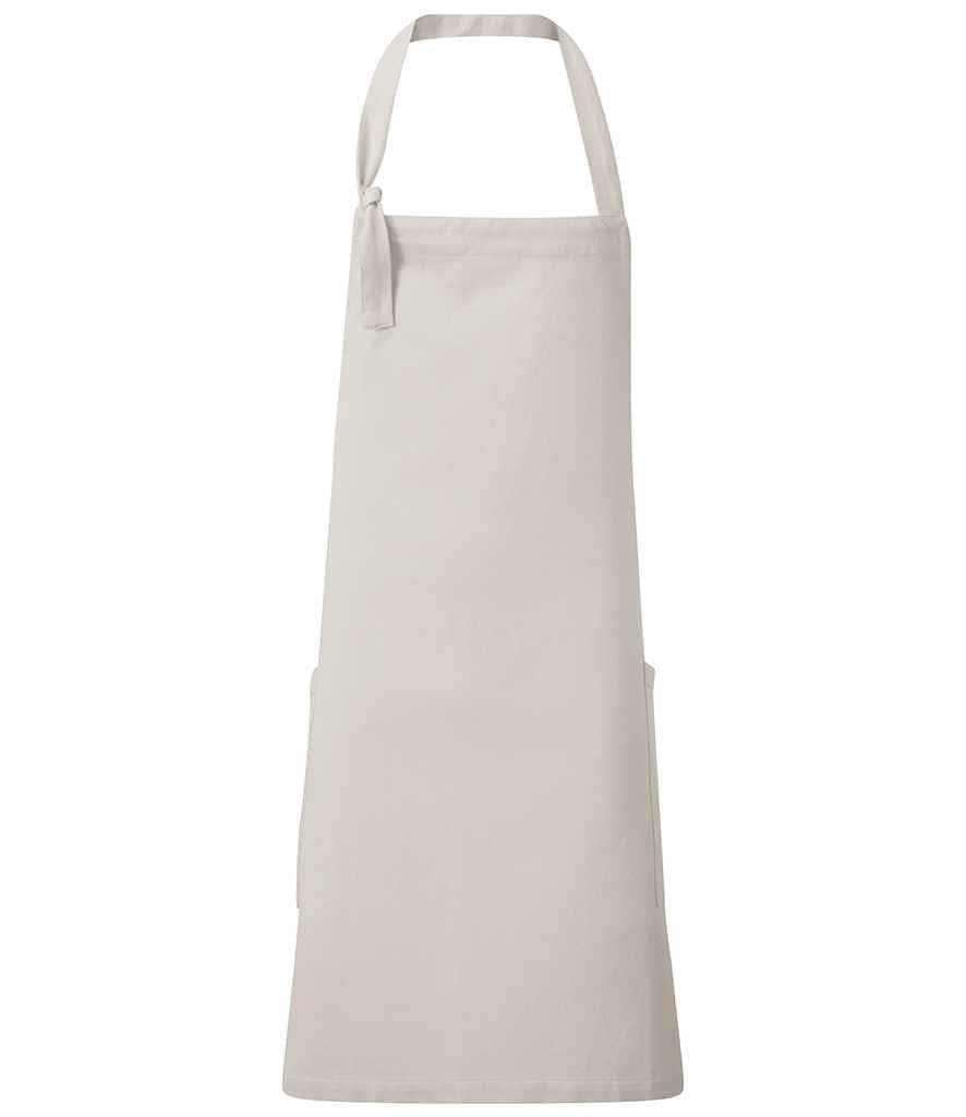 Premier Regenerate Bib Apron in Durable Denim Fabric with Adjustable Straps and Front Pocket