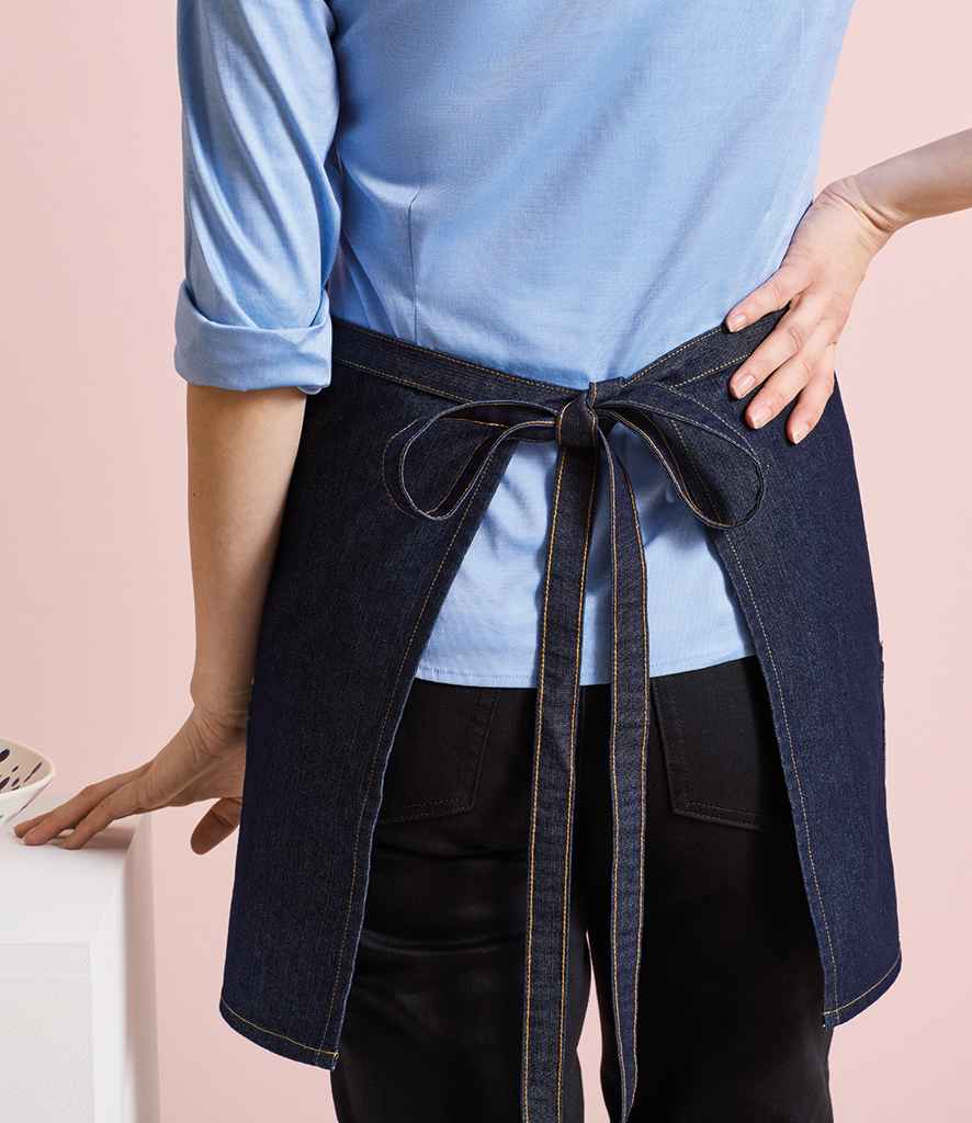 Premier Denim Waist Apron with Adjustable Waist and Durable Fabric for Professional Use