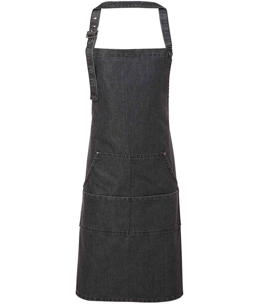 Premier Denim Bib Apron crafted from durable high-quality denim for professional use