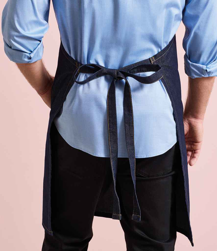 Premier Denim Bib Apron crafted from durable high-quality denim for professional use