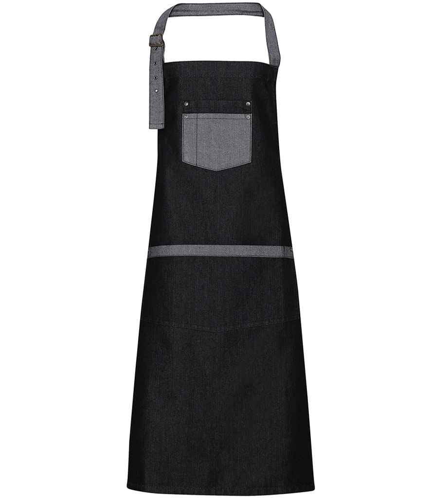 Premier Domain Bib Apron | Durable Denim Workwear for Professional Use