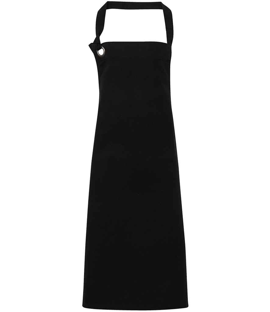 Premier Calibre Bib Apron with Adjustable Neck Strap and Front Pockets for Professional Use