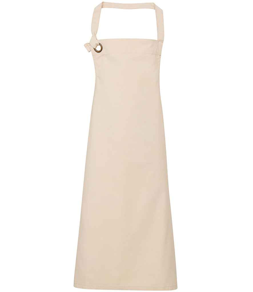 Premier Calibre Bib Apron with Adjustable Neck Strap and Front Pockets for Professional Use