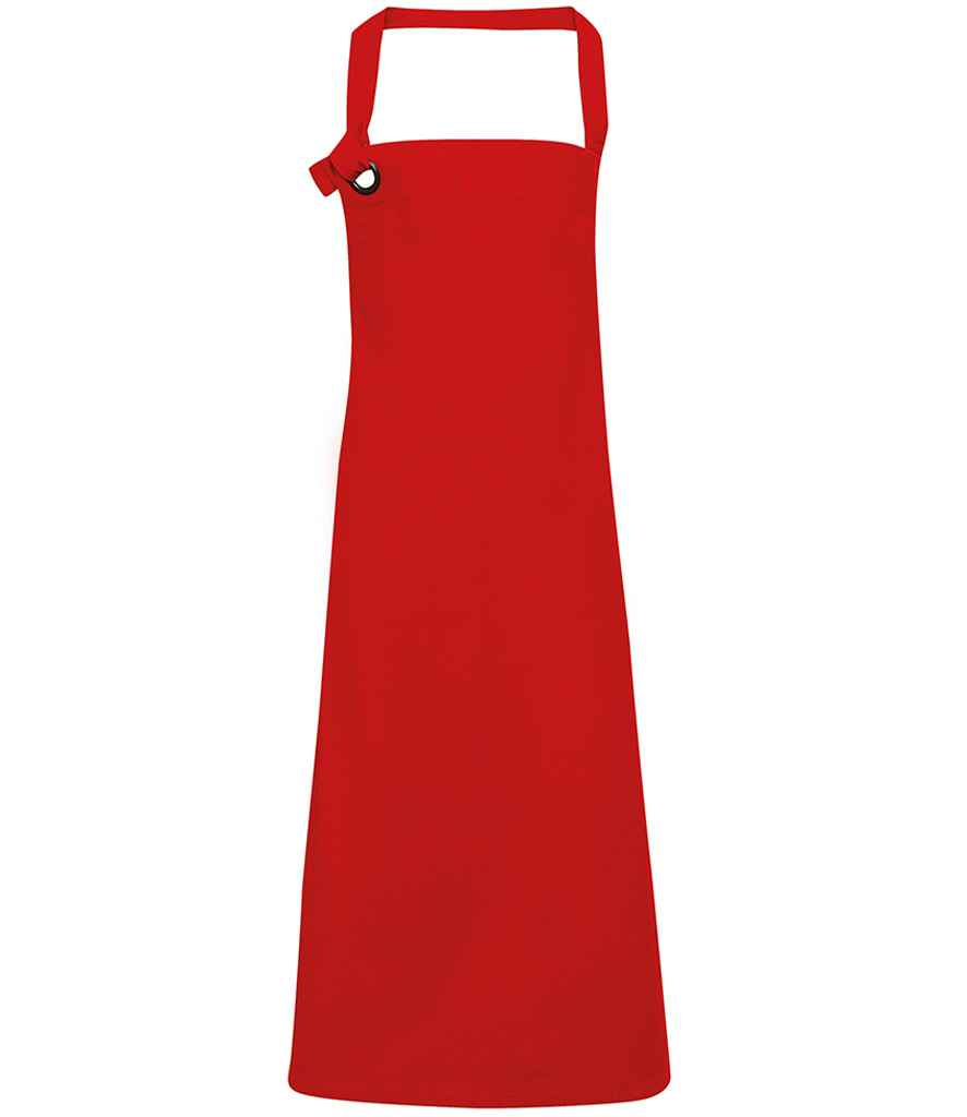 Premier Calibre Bib Apron with Adjustable Neck Strap and Front Pockets for Professional Use