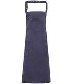 Premier Cotton Chino Bib Apron with Durable Fabric and Adjustable Neck Strap