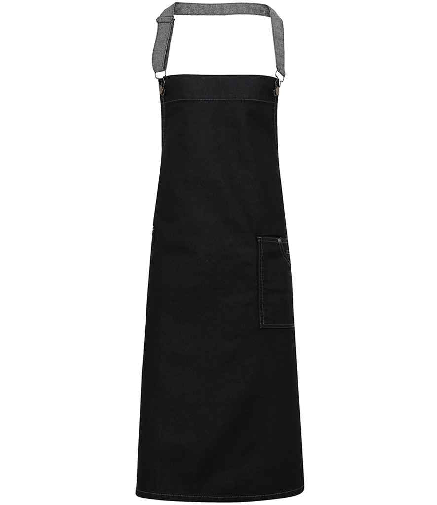 Premier District Bib Apron | Durable Denim Workwear for Professional and Casual Use