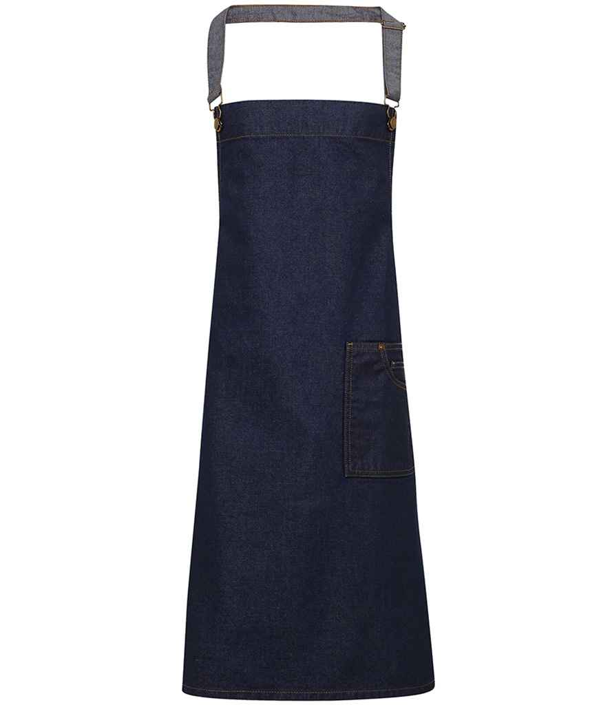 Premier District Bib Apron | Durable Denim Workwear for Professional and Casual Use