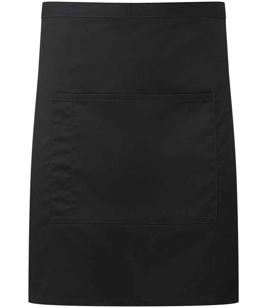 Premier 'Colours' Mid Length Apron with Pocket in Durable Denim Fabric