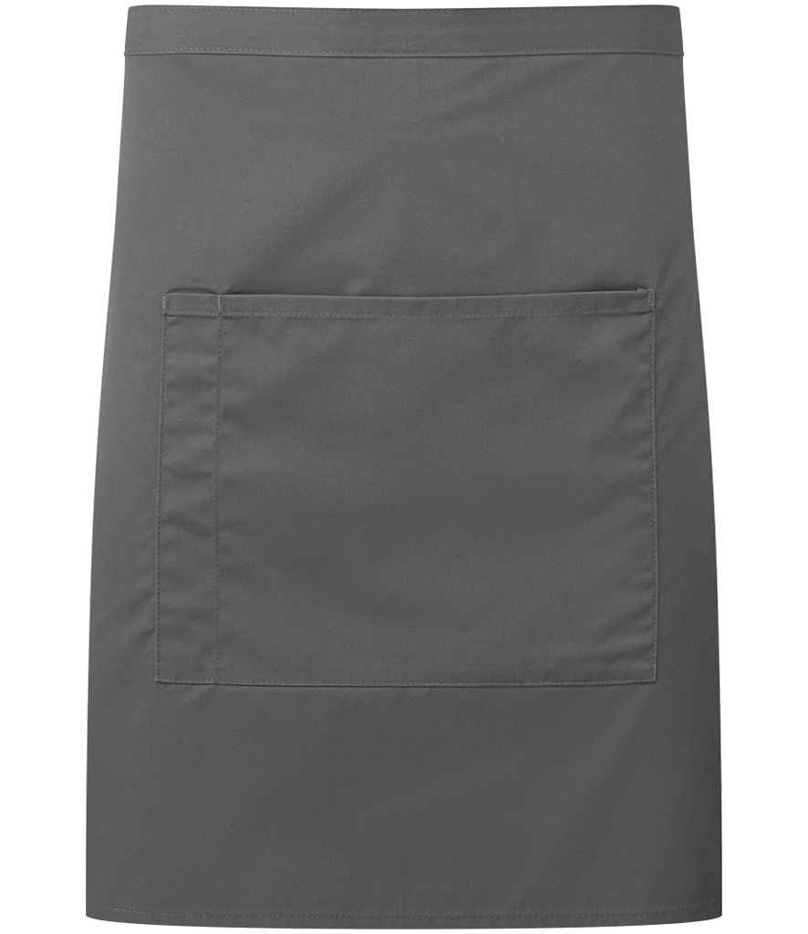 Premier 'Colours' Mid Length Apron with Pocket in Denim-Inspired Fabric