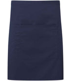 Premier 'Colours' Mid Length Apron with Pocket in Denim-Inspired Fabric