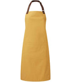 Premier Annex Oxford Bib Apron with Adjustable Neck Strap and Front Pockets for Professional Use