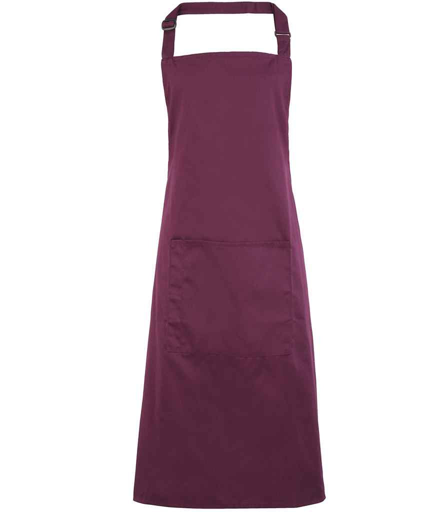 Premier 'Colours' Bib Apron with Pocket in a Range of Vibrant Shades