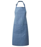 Premier 'Colours' Bib Apron with Pocket in Durable Denim and Classic Fabric Options