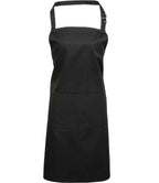 Premier 'Colours' Bib Apron with Pocket in Durable Denim and Classic Fabric Options