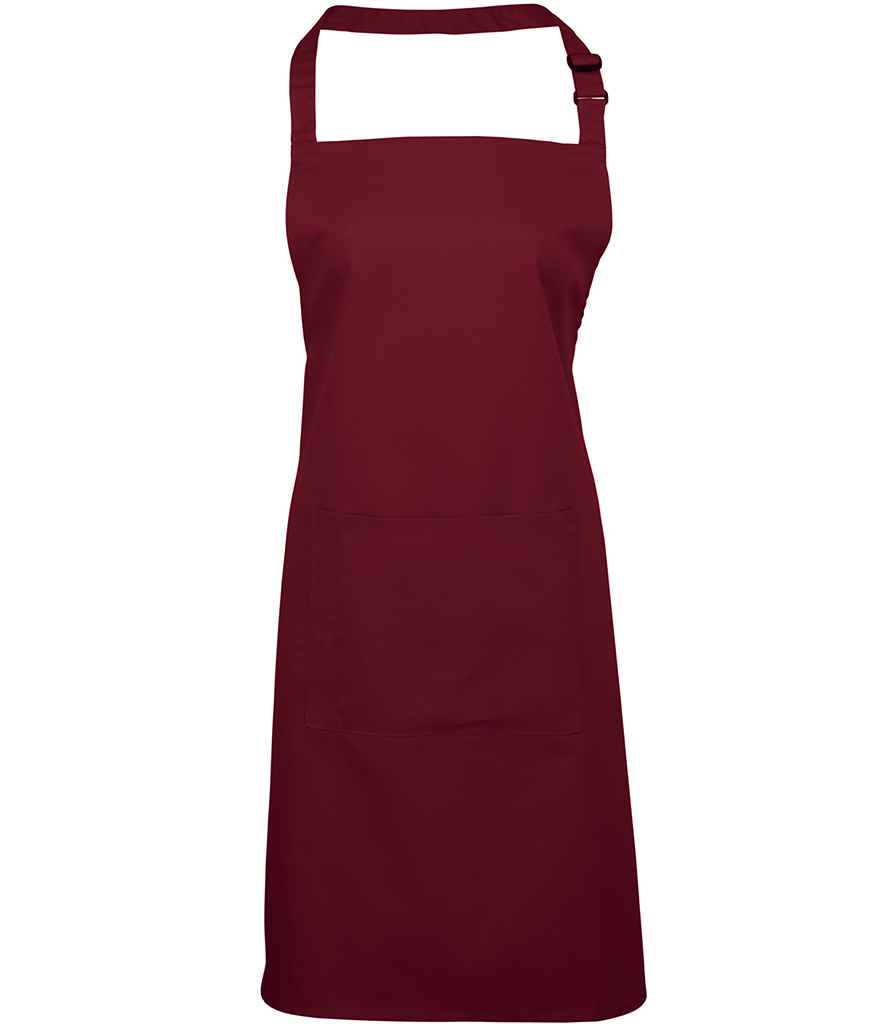 Premier 'Colours' Bib Apron with Pocket – Durable and Stylish Protection for Any Task