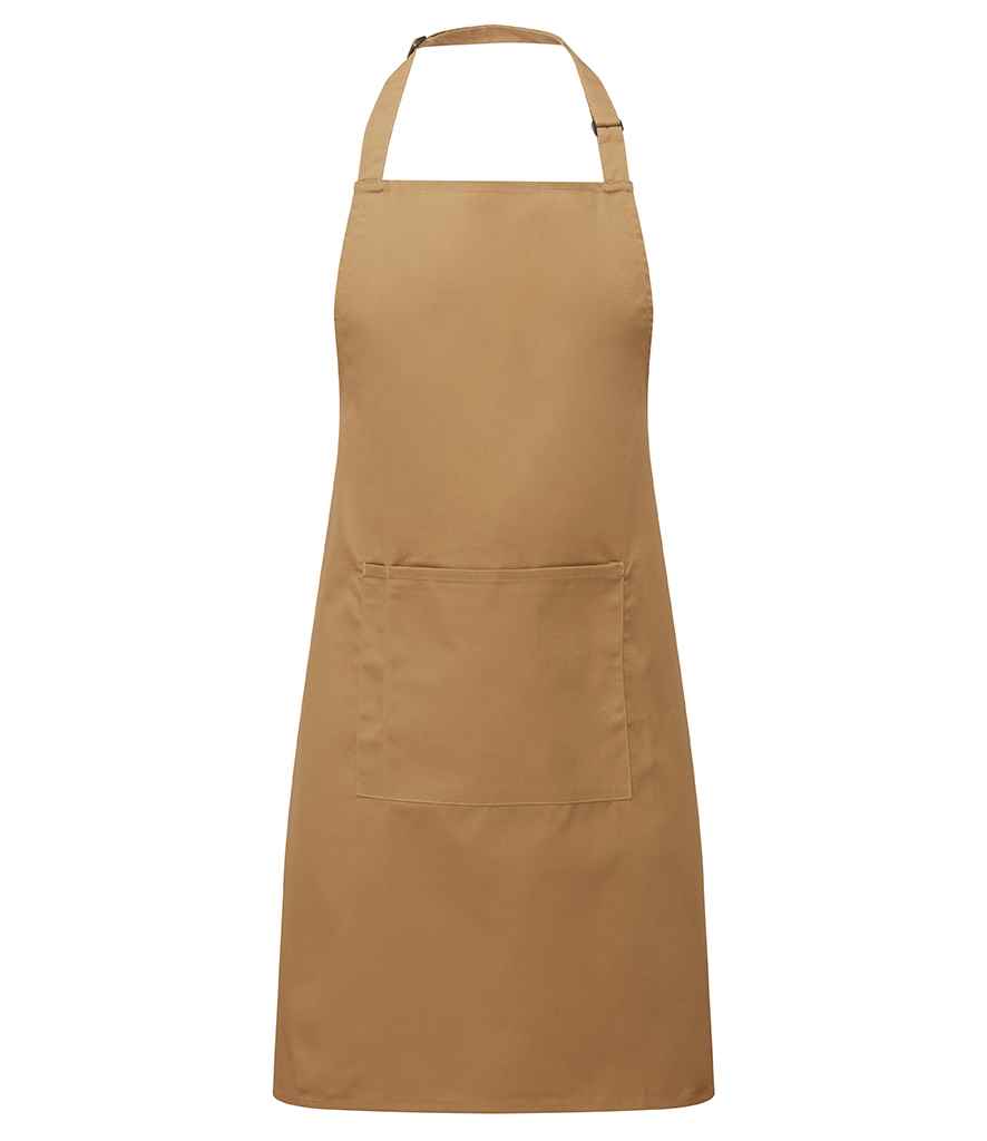 Premier 'Colours' Bib Apron with Pocket in a Range of Stylish Shades