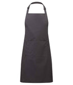 Premier 'Colours' Bib Apron with Pocket in a Range of Stylish Shades