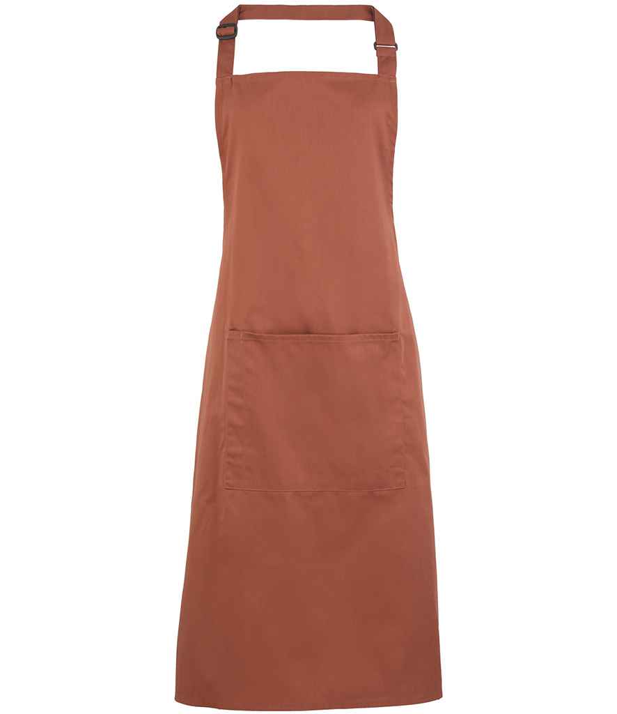 Premier 'Colours' Bib Apron with Pocket in a Range of Stylish Shades