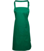 Premier 'Colours' Bib Apron with Pocket in a Range of Stylish Green and Grey Shades