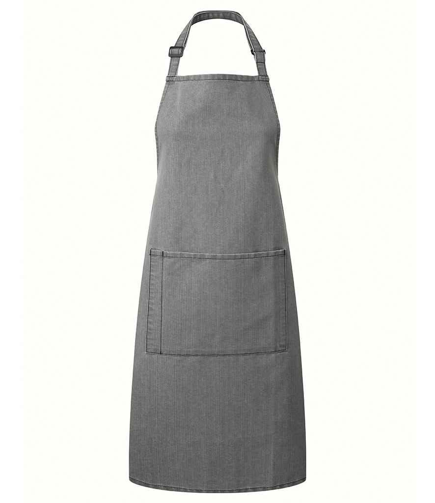 Premier 'Colours' Bib Apron with Pocket in a Range of Stylish Green and Grey Shades