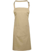 Premier 'Colours' Bib Apron with Pocket in a Range of Stylish Shades