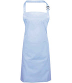 Premier 'Colours' Bib Apron with Pocket in Durable Denim and Classic Fabric Options