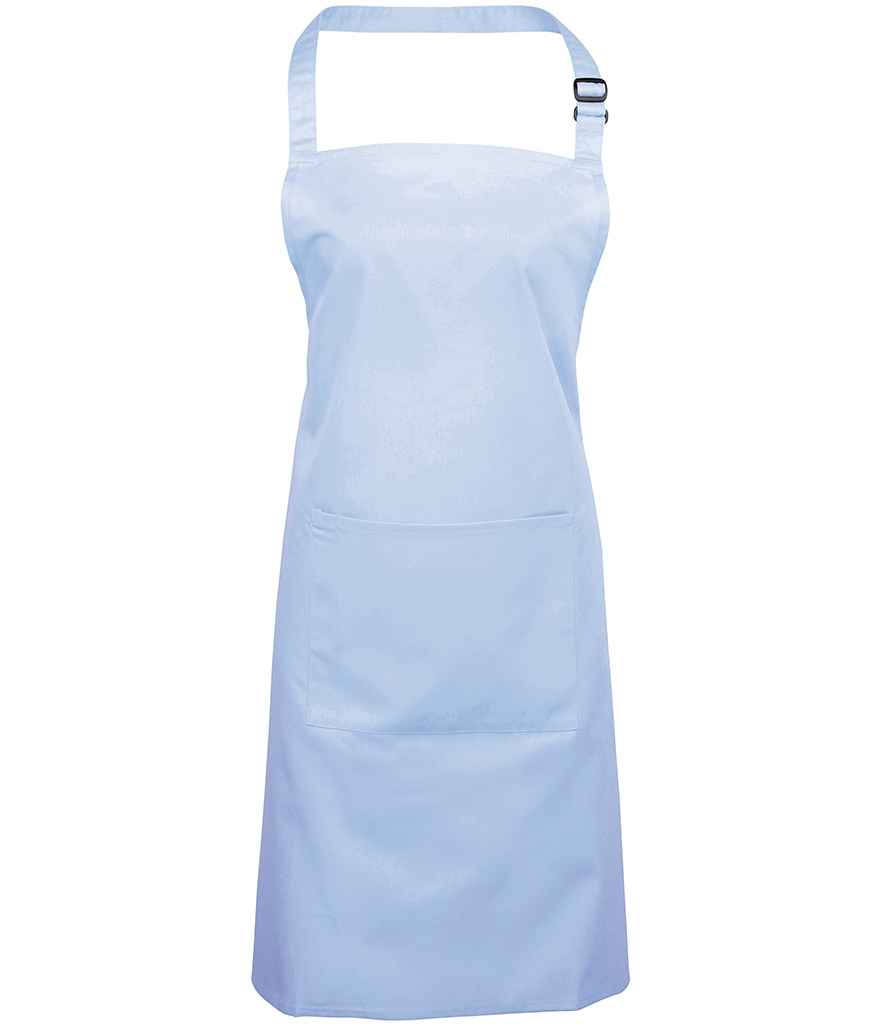 Premier 'Colours' Bib Apron with Pocket in Durable Denim and Classic Fabric Options
