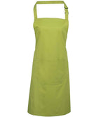 Premier 'Colours' Bib Apron with Pocket in a Range of Stylish Green and Grey Shades