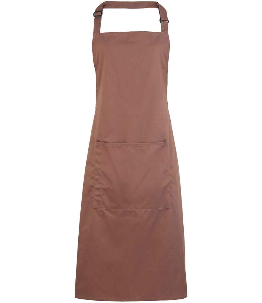 Premier 'Colours' Bib Apron with Pocket in a Range of Stylish Shades