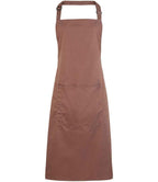 Premier 'Colours' Bib Apron with Pocket in a Range of Stylish Shades