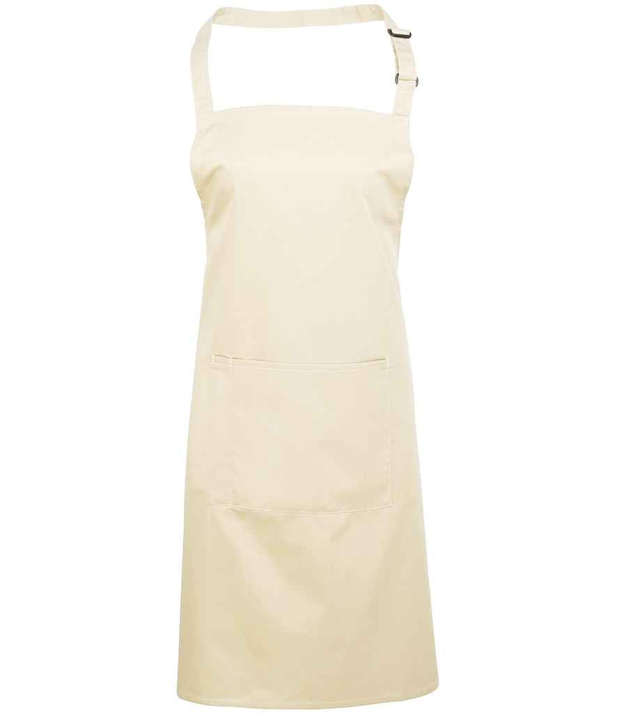 Premier 'Colours' Bib Apron with Pocket in Durable Denim and Classic Fabric Options