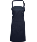 Premier 'Colours' Bib Apron with Pocket in Durable Denim and Classic Fabric Options