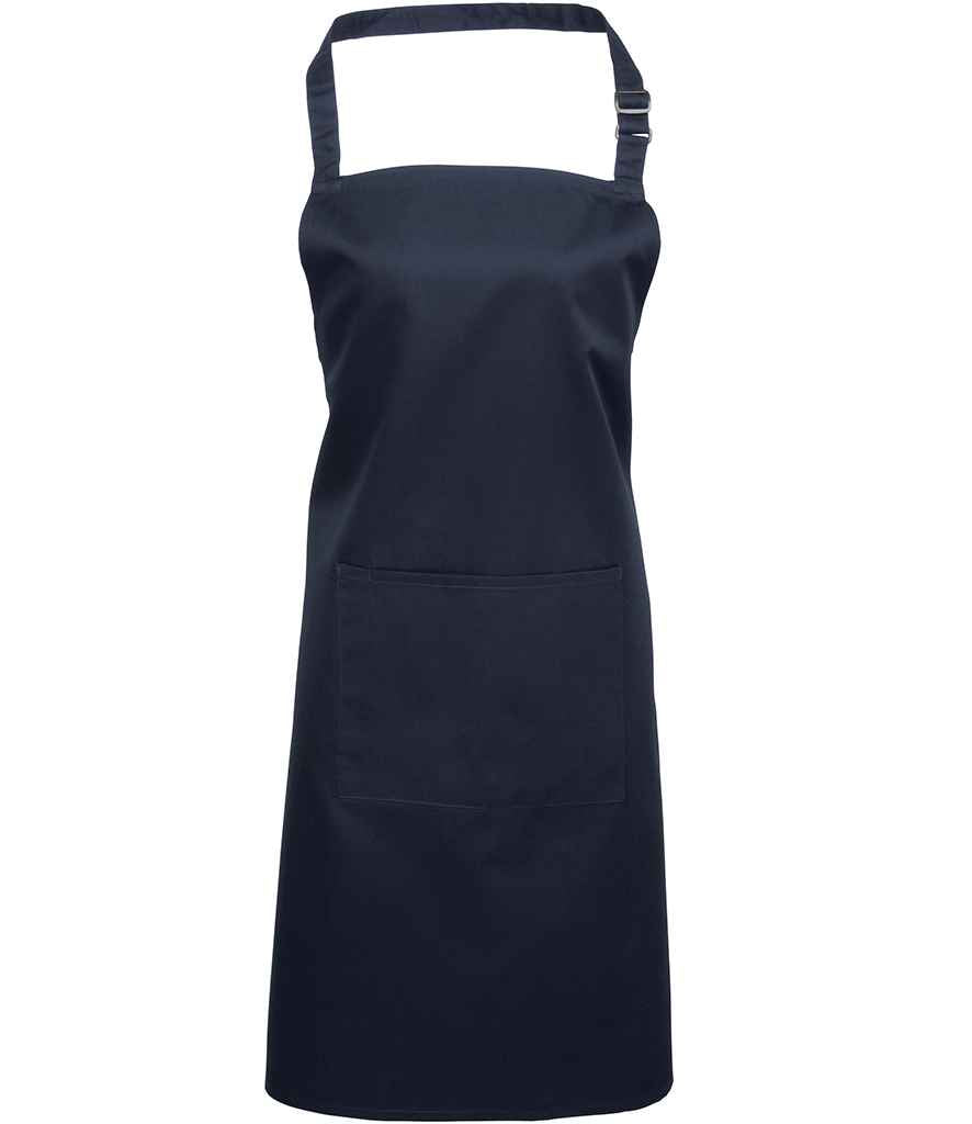 Premier 'Colours' Bib Apron with Pocket in Durable Denim and Classic Fabric Options