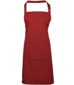 Premier 'Colours' Bib Apron with Pocket – Durable and Stylish Protection for Any Task