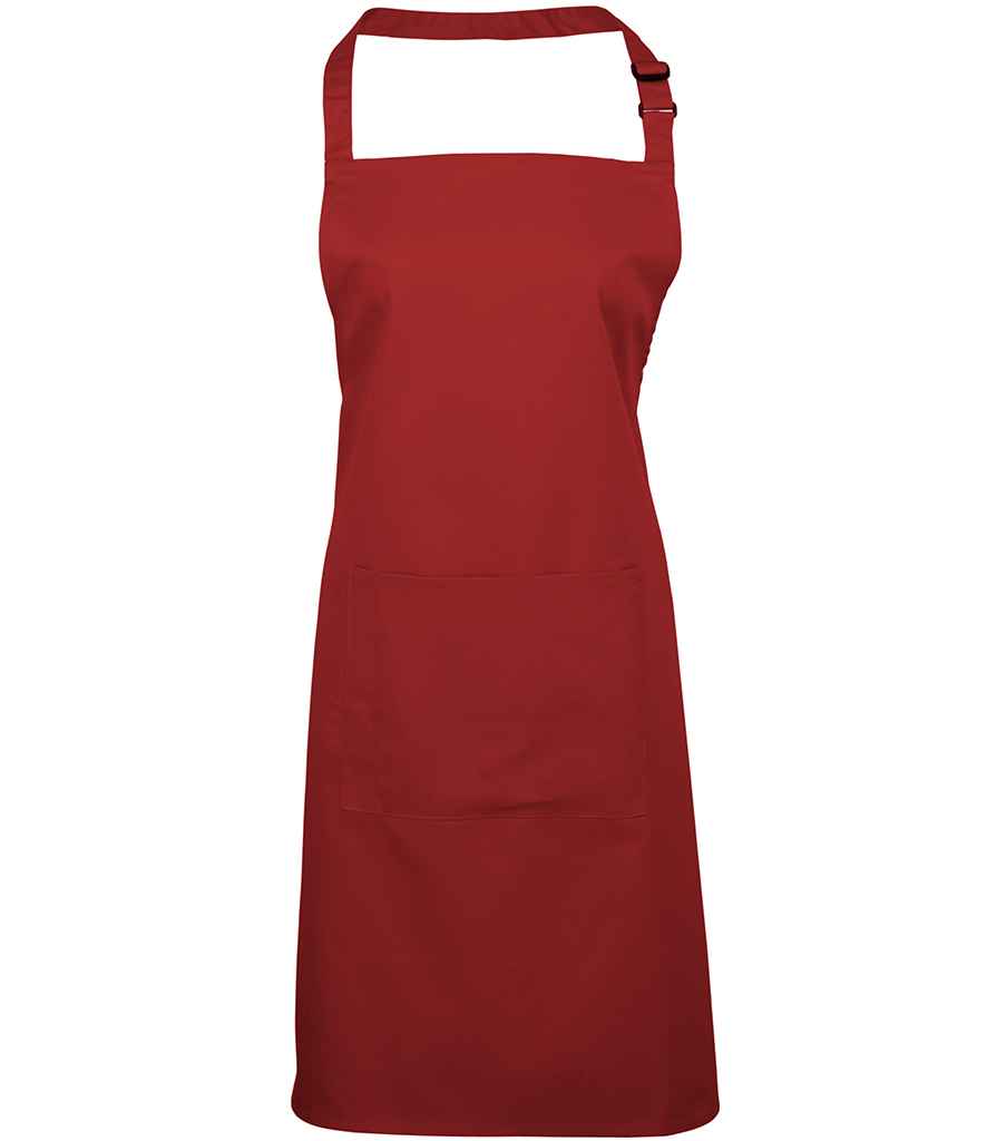 Premier 'Colours' Bib Apron with Pocket – Durable and Stylish Protection for Any Task
