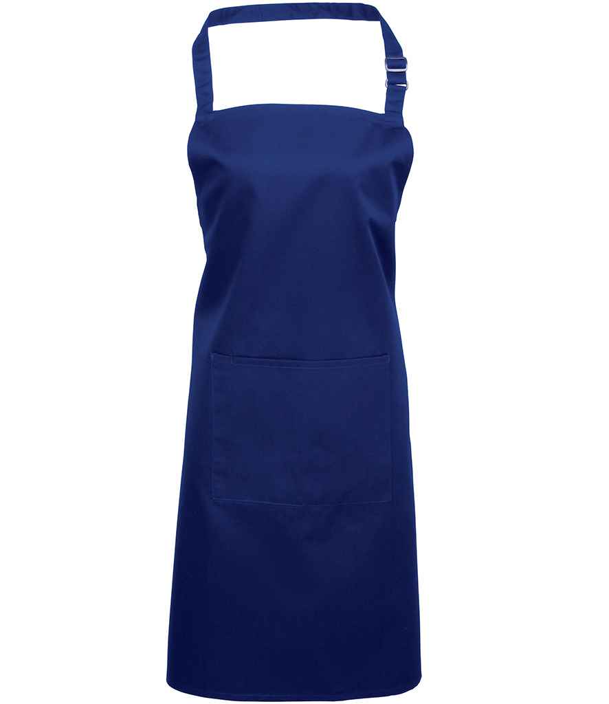 Premier 'Colours' Bib Apron with Pocket in a Range of Vibrant Shades