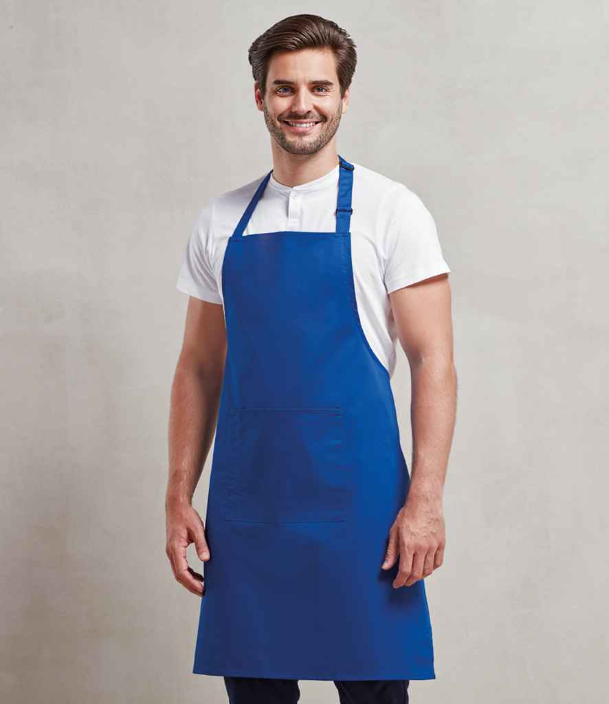 Premier 'Colours' Bib Apron with Pocket in a Range of Vibrant Shades