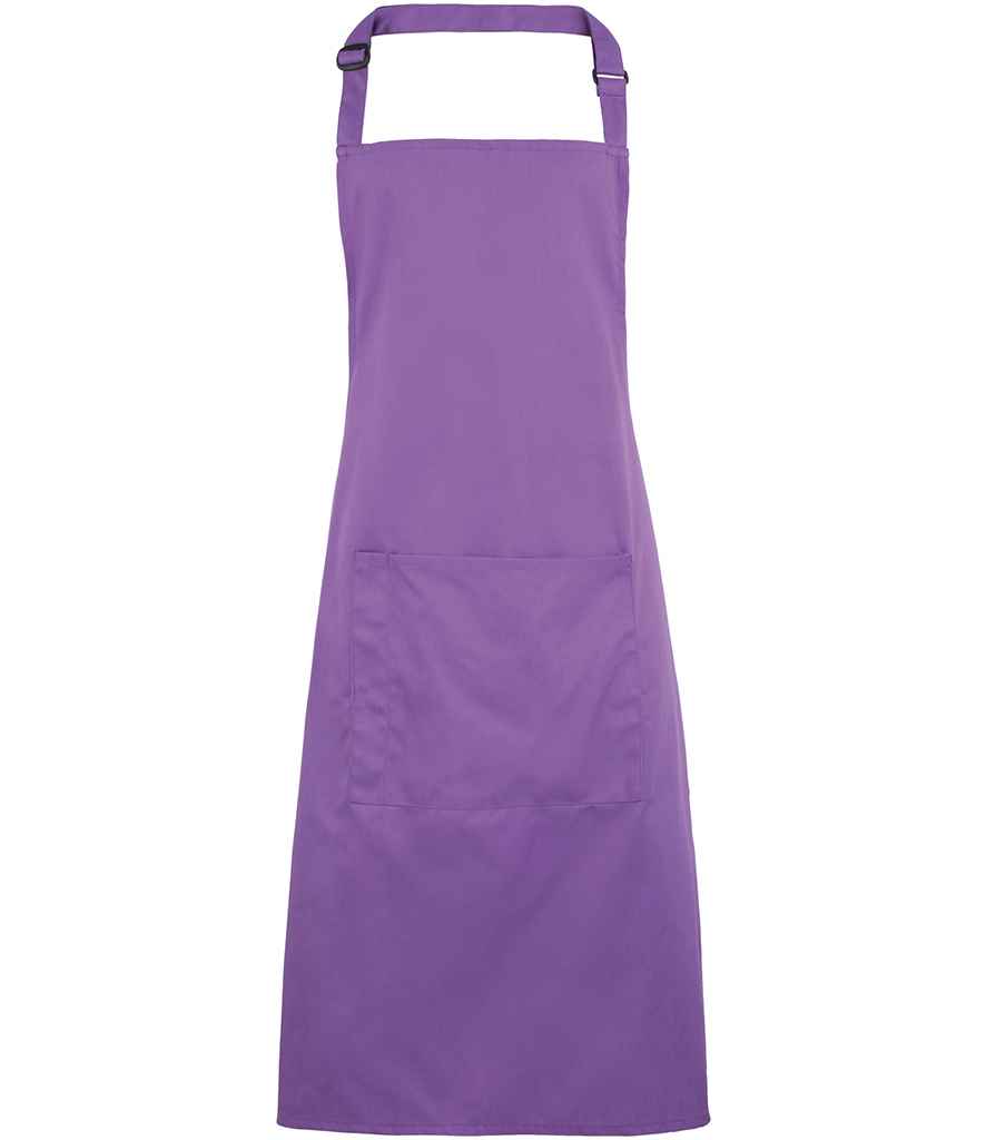 Premier 'Colours' Bib Apron with Pocket in a Range of Vibrant Shades
