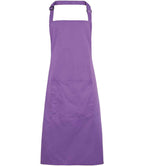 Premier 'Colours' Bib Apron with Pocket in a Range of Vibrant Shades