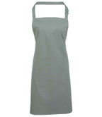 Premier 'Colours' Bib Apron with Pocket in a Range of Stylish Green and Grey Shades
