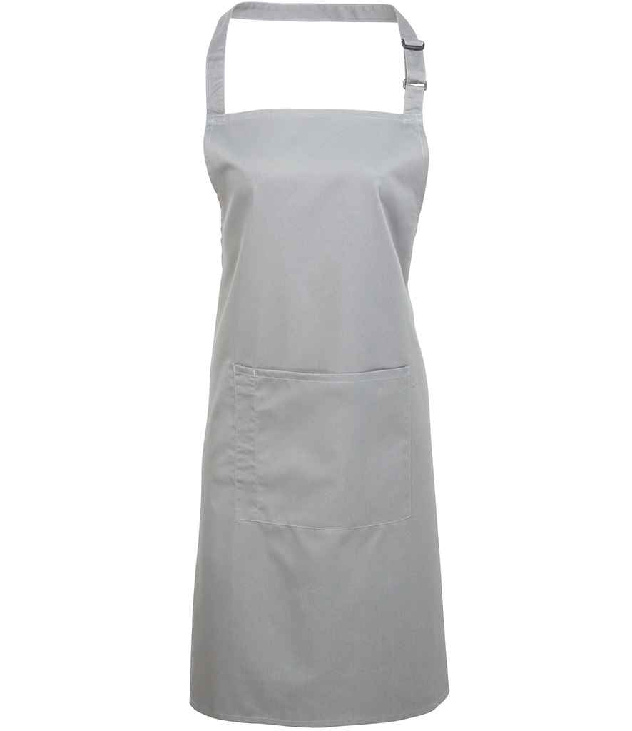 Premier 'Colours' Bib Apron with Pocket in a Range of Stylish Green and Grey Shades
