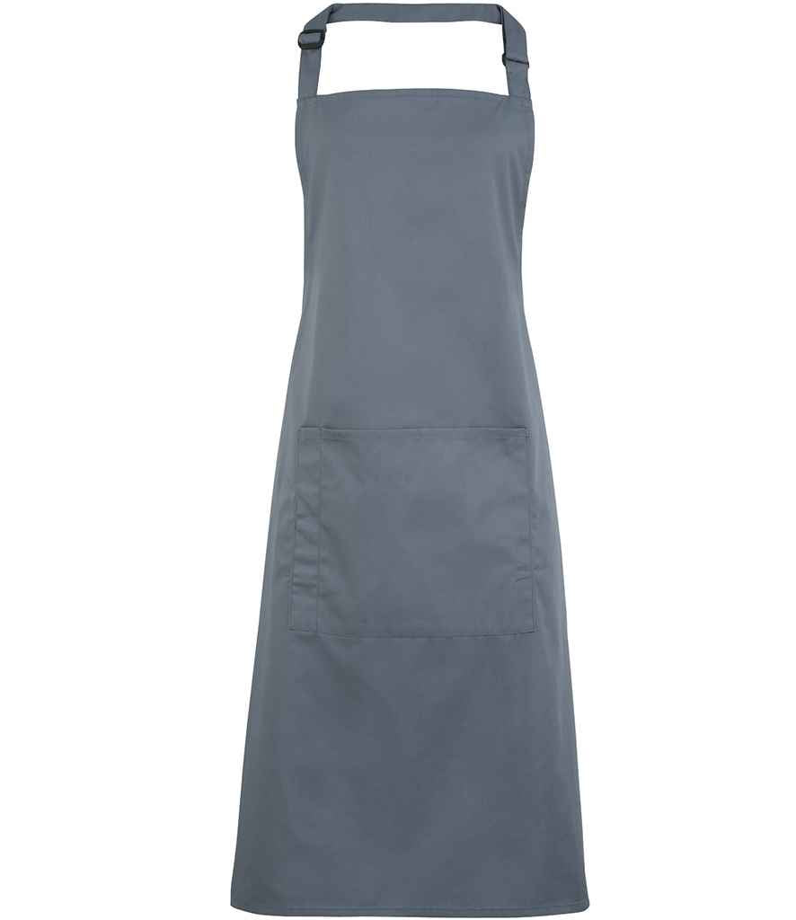 Premier 'Colours' Bib Apron with Pocket in a Range of Stylish Shades