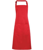 Premier 'Colours' Bib Apron with Pocket in a Range of Stylish Shades