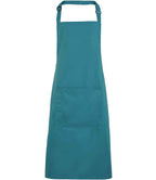 Premier 'Colours' Bib Apron with Pocket in a Range of Stylish Green and Grey Shades