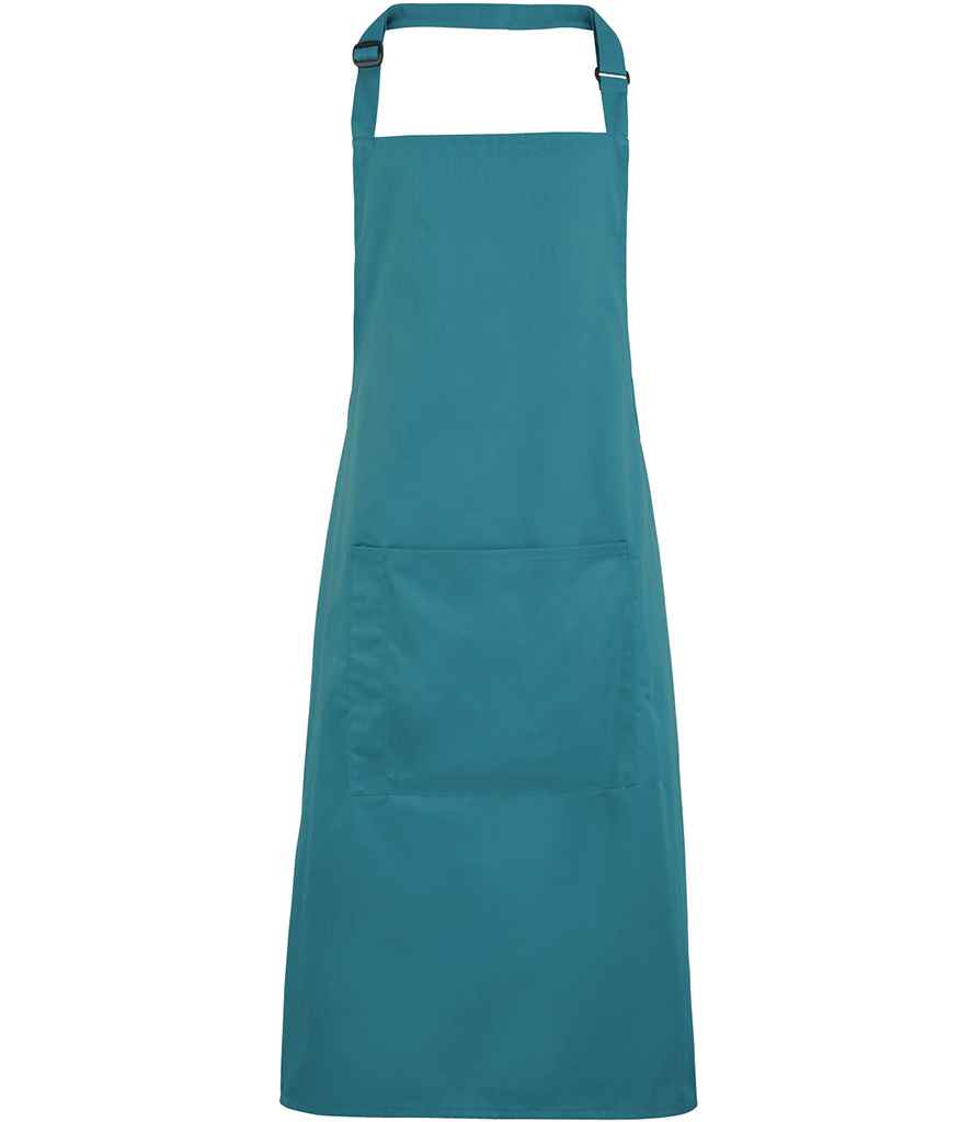 Premier 'Colours' Bib Apron with Pocket in a Range of Stylish Green and Grey Shades