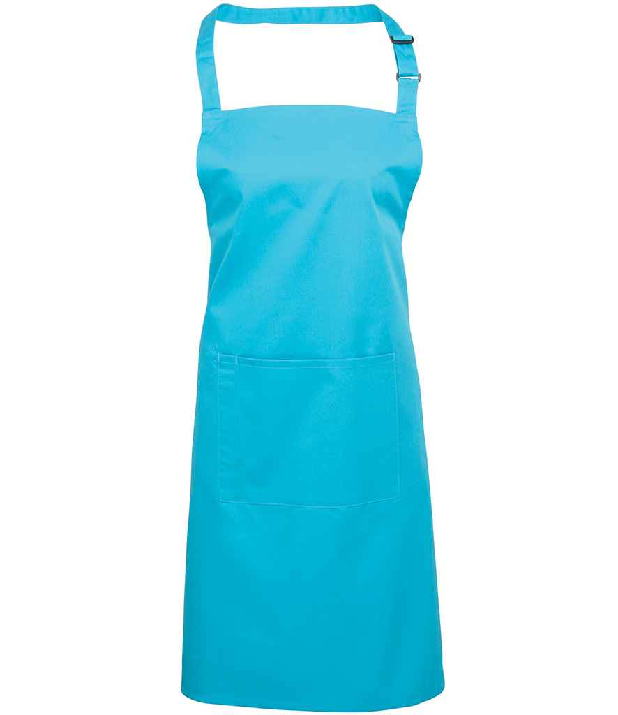 Premier 'Colours' Bib Apron with Pocket in a Range of Vibrant Shades