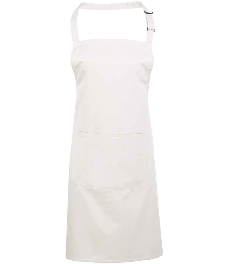 Premier 'Colours' Bib Apron with Pocket in Durable Denim and Classic Fabric Options