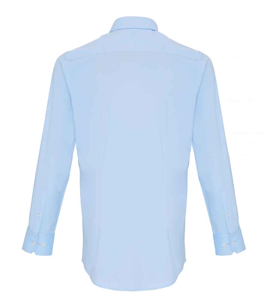 Premier Long Sleeve Stretch Fit Poplin Shirt with Superior Comfort and Classic Style