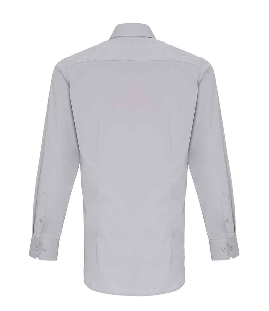 Premier Long Sleeve Stretch Fit Poplin Shirt with Superior Comfort and Classic Style